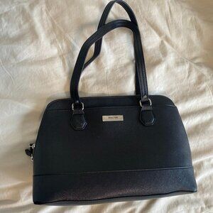 Kennth‎ Cole Reaction Satchel Black Handbag Purse Shoulder Bag